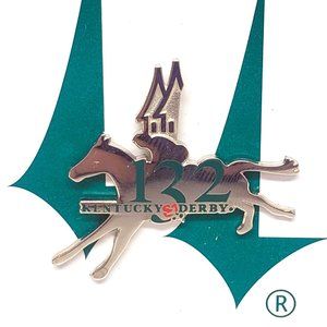 132 Kentucky Derby Pin Churchill Downs Horse Race Lapel 2006 Metal